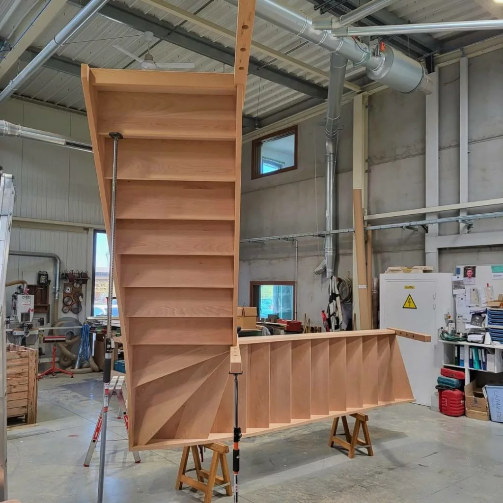 Escaliers en bois atelier