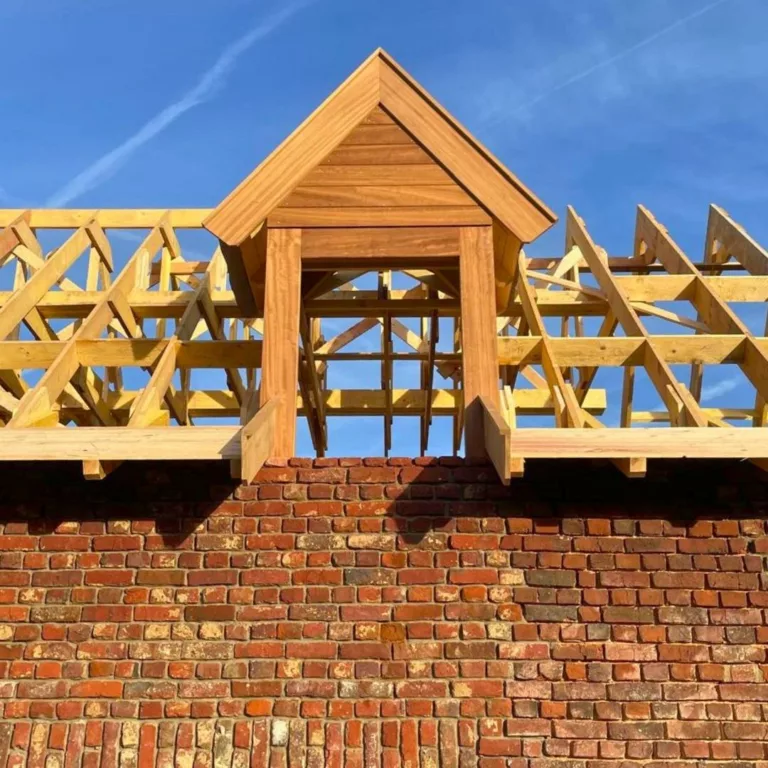Construction chien assis bois sur une maison en rénovation - MCH